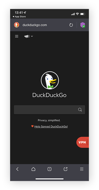 能够帮助您导航洋葱网站和暗网链接的DuckDuckGo暗网版本。